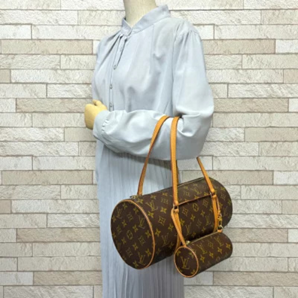 Louis Vuitton Brown Handbag Canvas Papillon Monogram